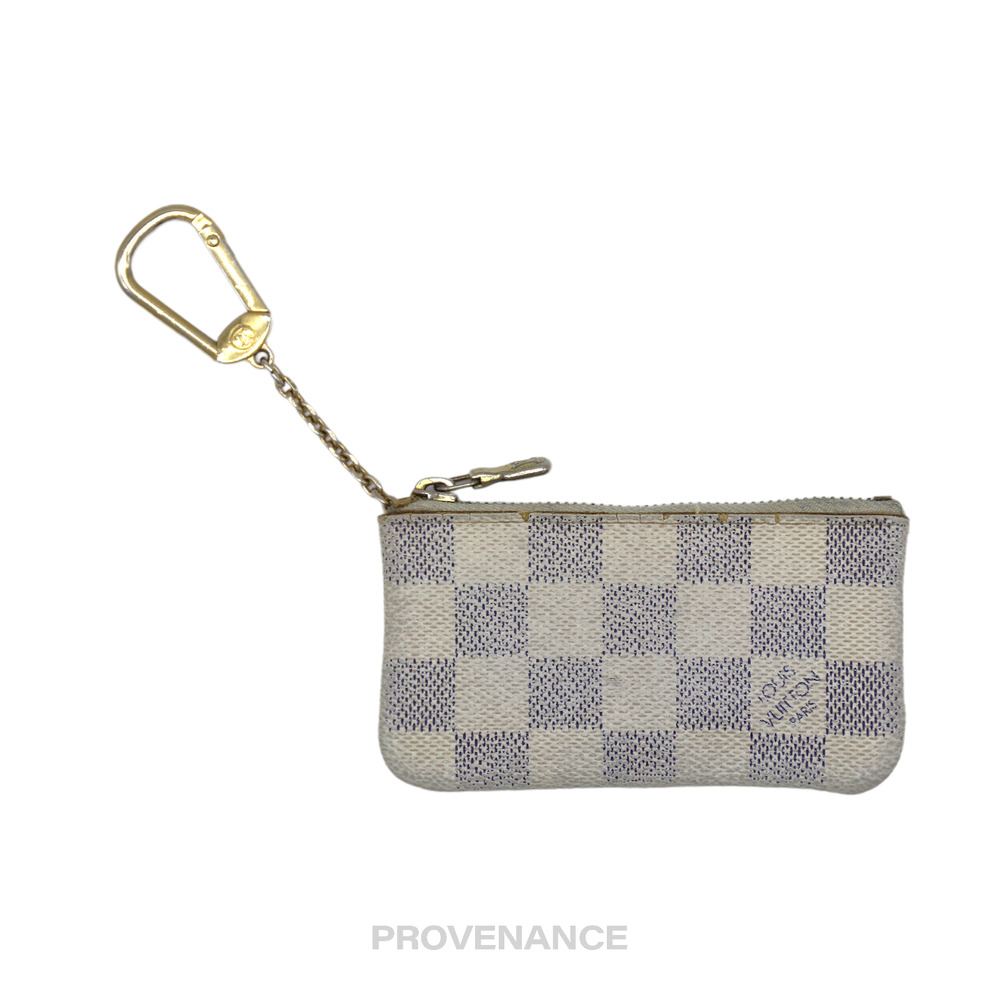 🔴 Louis Vuitton Key Pouch Cles - Damier Azur